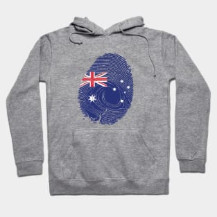 Flag of australia in fingerprint Hoodie